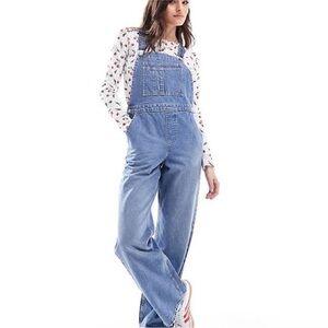 Vintage SUN & SEA Women's Denim Overalls Wide Leg - Size M